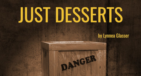 Title image for Just Desserts Paranoia adventure by Lynnea Glasser. Crate labeled 'Danger'. Andrea Danti/Shutterstock.com